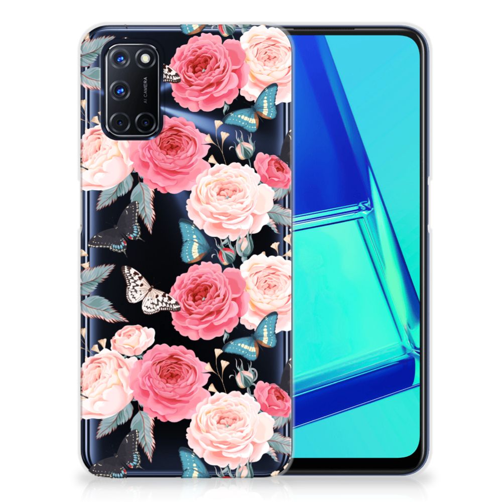 OPPO A52 | A72 TPU Case Butterfly Roses