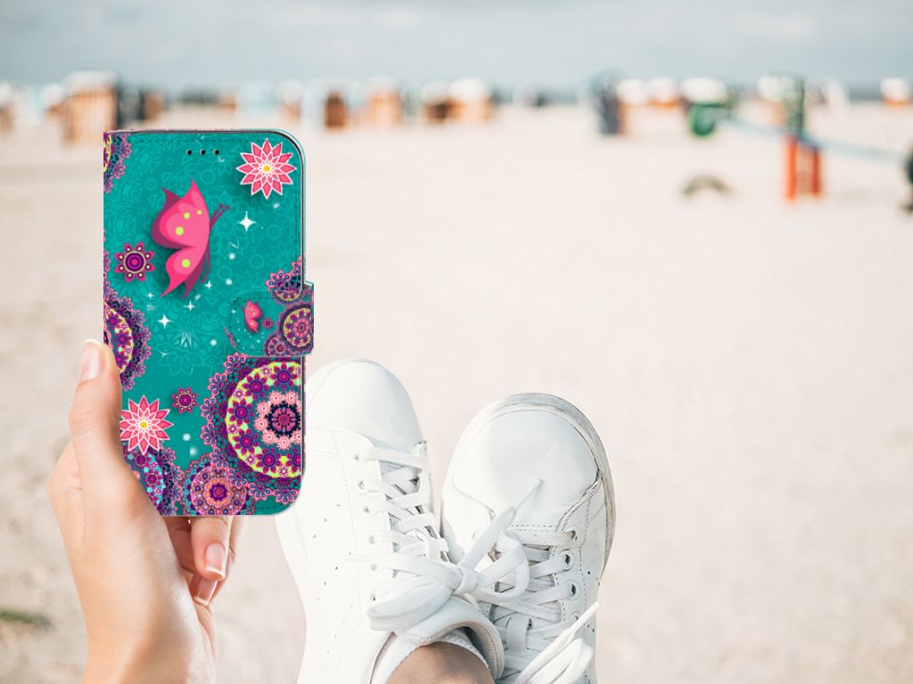 Apple iPhone 11 Hoesje Cirkels en Vlinders