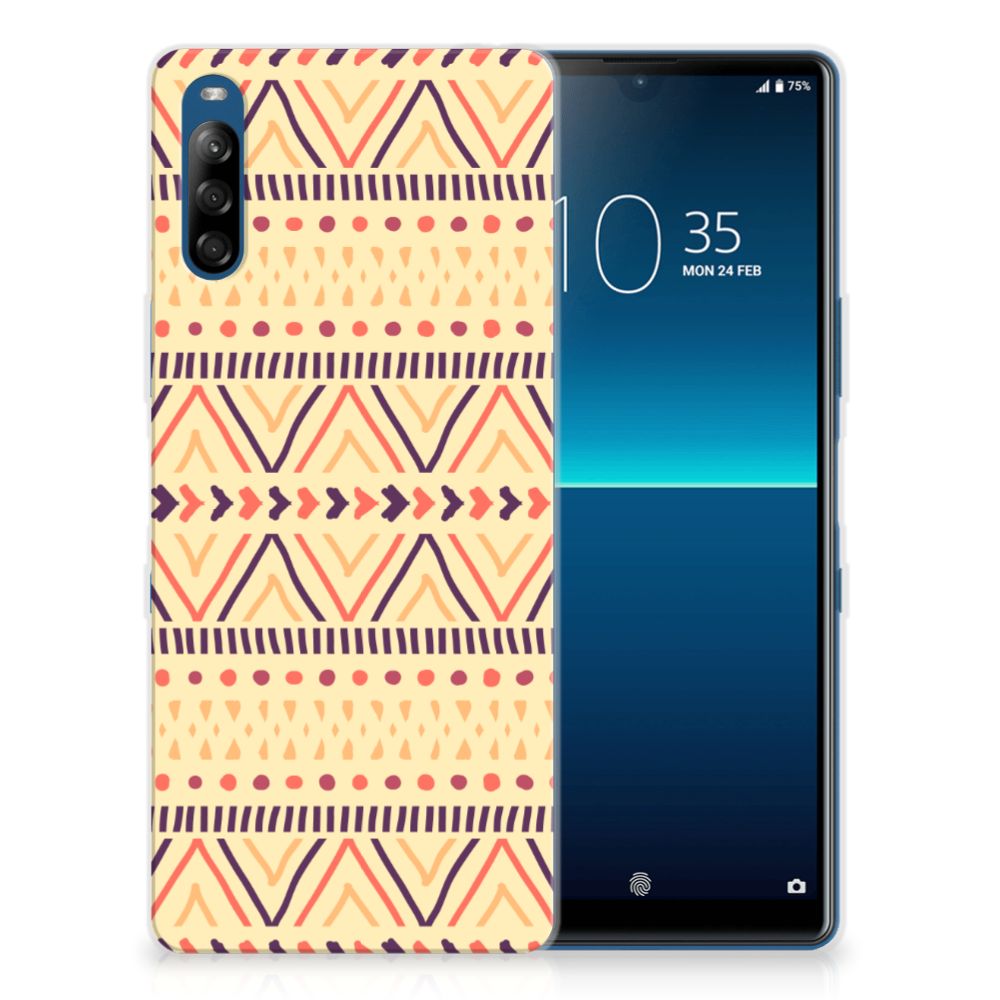 Sony Xperia L4 TPU bumper Aztec Yellow