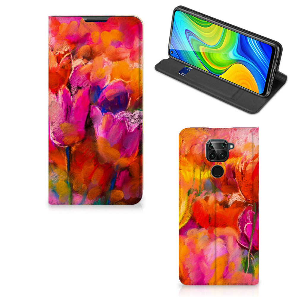 Bookcase Xiaomi Redmi Note 9 Tulips - B2C Telecom