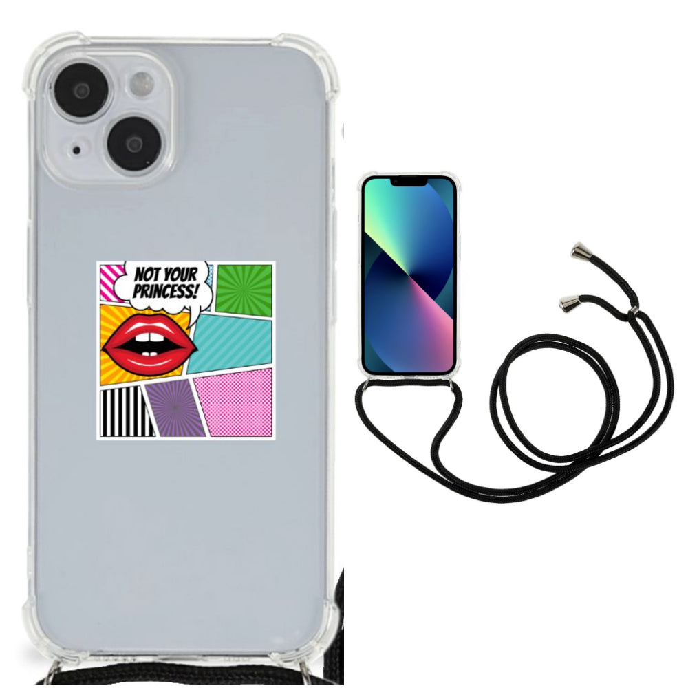iPhone 14 Anti Shock Bumper Case Popart Princess