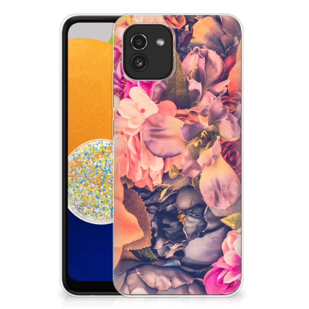 Samsung Galaxy A03 TPU Case Bosje Bloemen