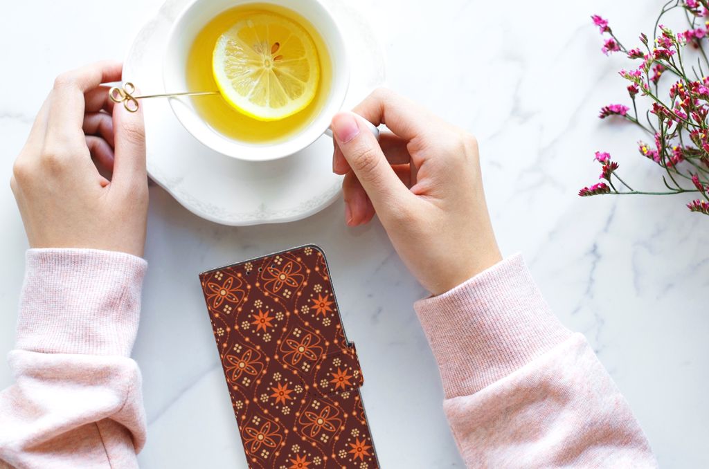 Alcatel 1S 2020 Telefoon Hoesje Batik Brown