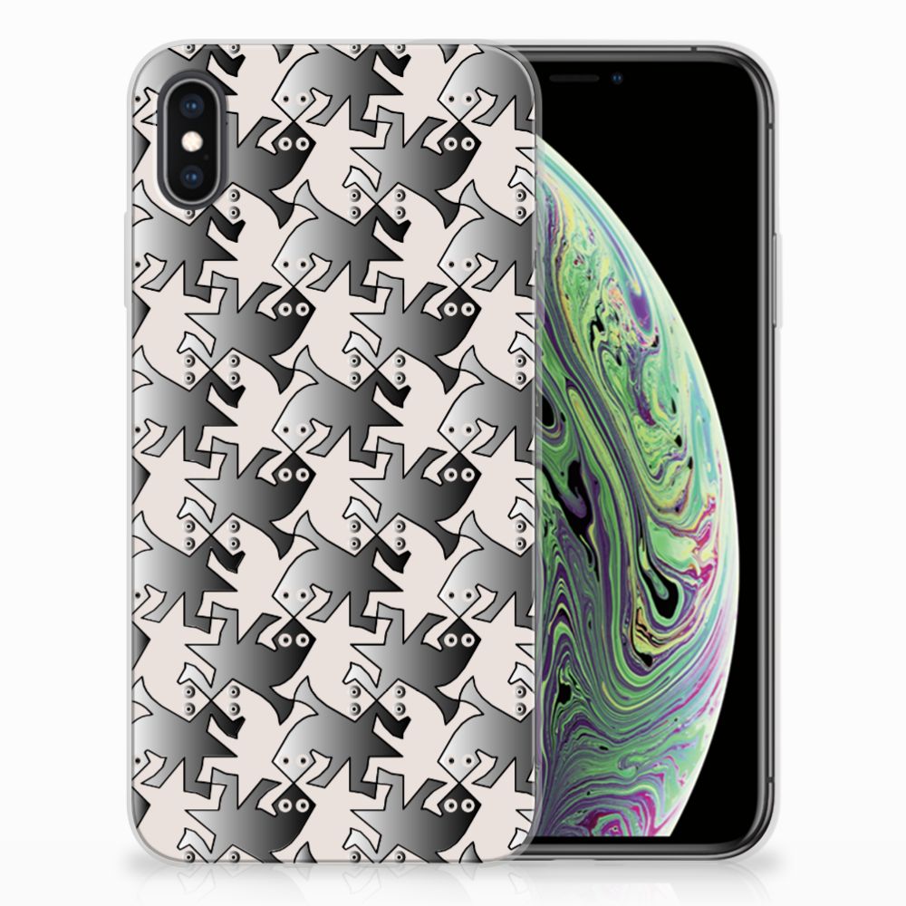 Apple iPhone Xs Max TPU Hoesje Salamander Grey