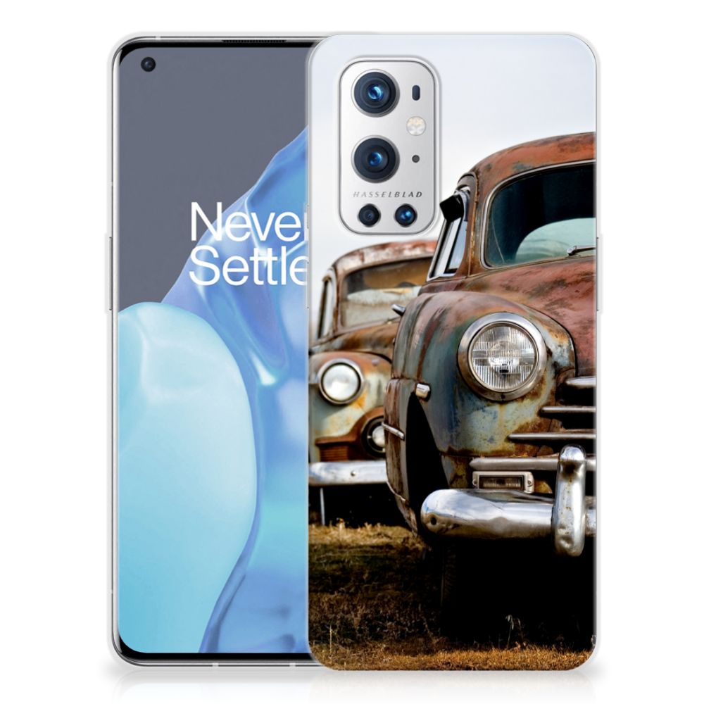 OnePlus 9 Pro Siliconen Hoesje met foto Vintage Auto B2C Telecom
