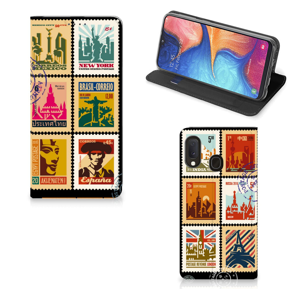 Samsung Galaxy A20e Book Cover Postzegels
