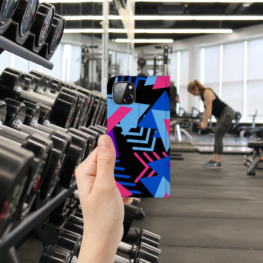 iPhone 14 Plus Stand Case Funky Triangle