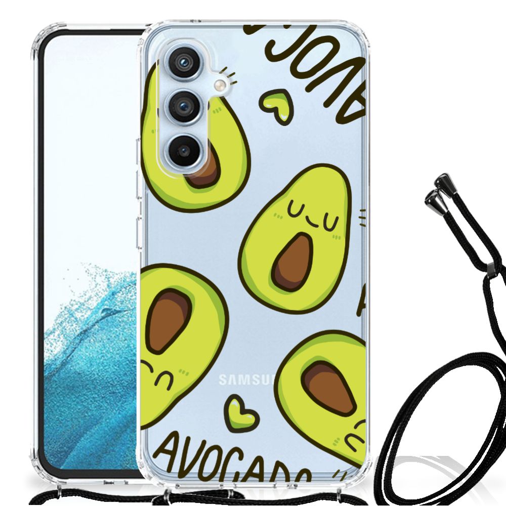 Samsung Galaxy A54 5G Stevig Bumper Hoesje Avocado Singing