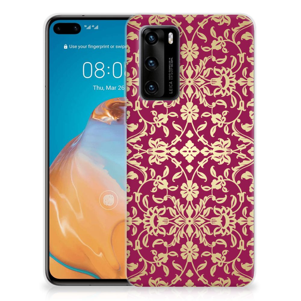 Siliconen Hoesje Huawei P40 Barok Pink