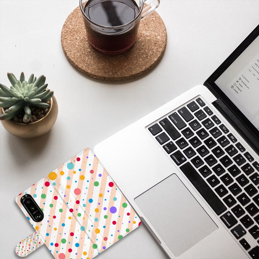 Sony Xperia 5III Telefoon Hoesje Dots