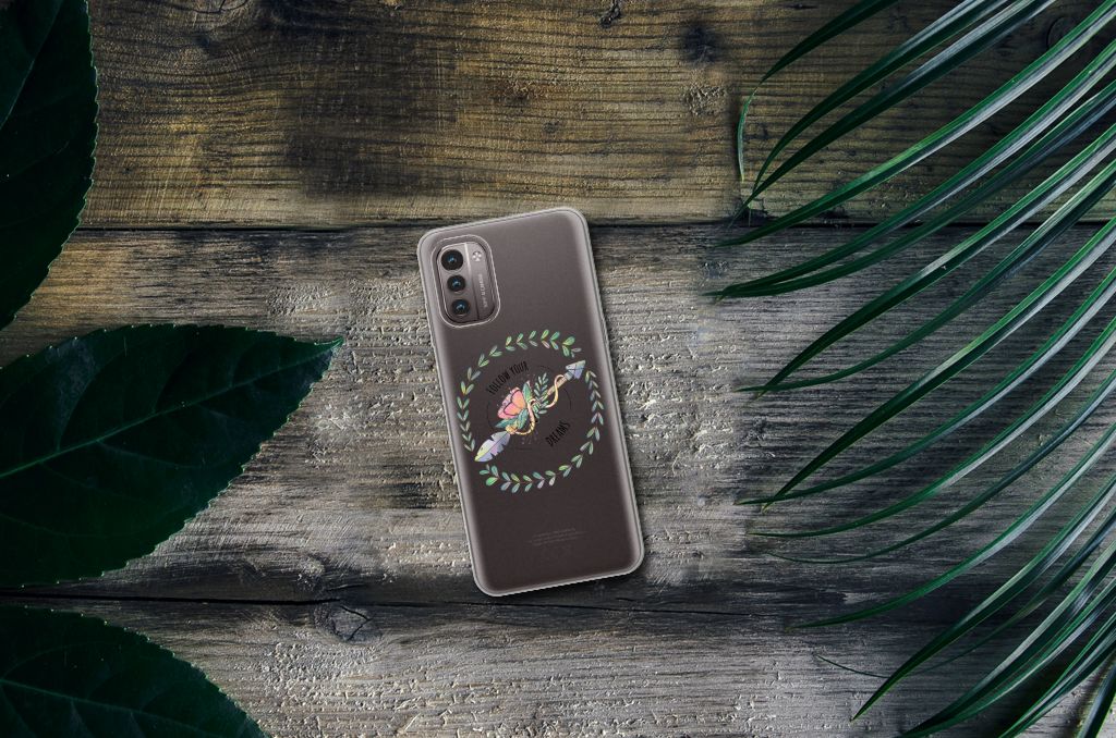 Nokia G21 | G11 Telefoonhoesje met Naam Boho Dreams B2C Telecom