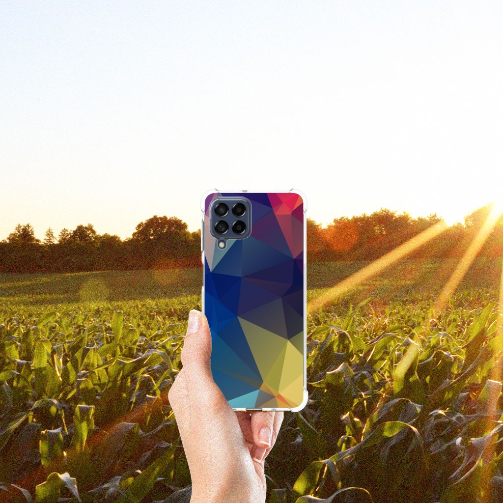 Samsung Galaxy M53 Shockproof Case Polygon Dark B2C Telecom