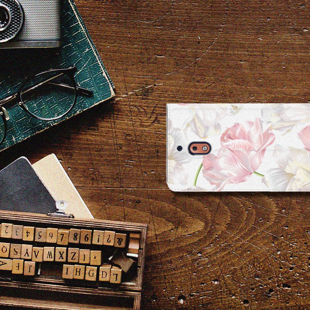 Nokia 2.1 2018 Smart Cover Lovely Flowers