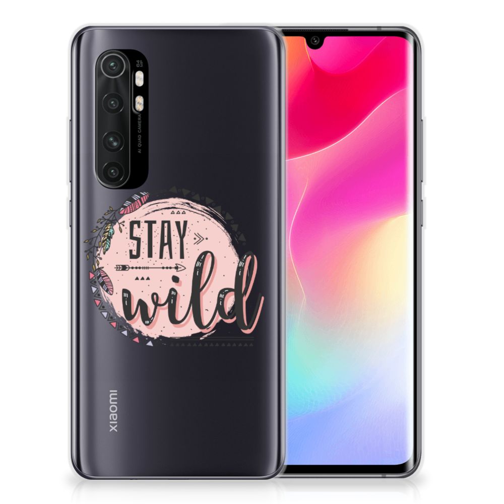 Xiaomi Mi Note 10 Lite Telefoonhoesje met Naam Boho Stay Wild B2C Telecom