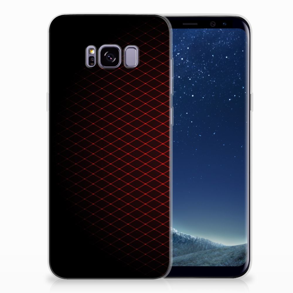 Samsung Galaxy S8 Plus TPU bumper Geruit Rood