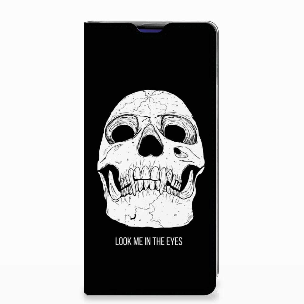 Mobiel BookCase Samsung Galaxy S10 Plus Skull Eyes