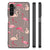 Samsung Galaxy A14 5G Dierenprint Telefoonhoesje Flamingo met opvallende flamingo-illustraties en zwarte randen
