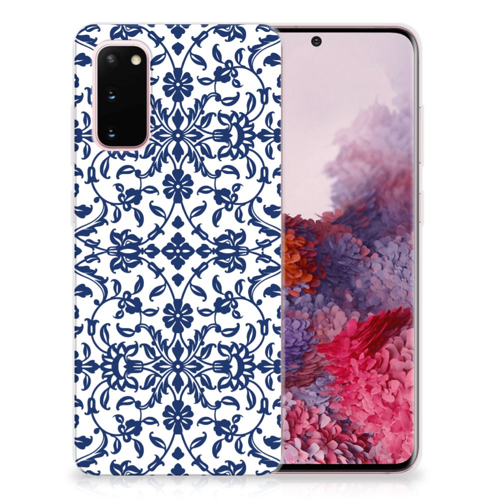 Samsung Galaxy S20 TPU Case Flower Blue B2C Telecom