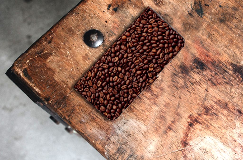 Samsung Galaxy S21 Plus Book Cover Koffiebonen