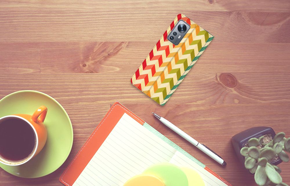Xiaomi 12 | 12X Hoesje met Magneet Zigzag Multi Color - B2C Telecom