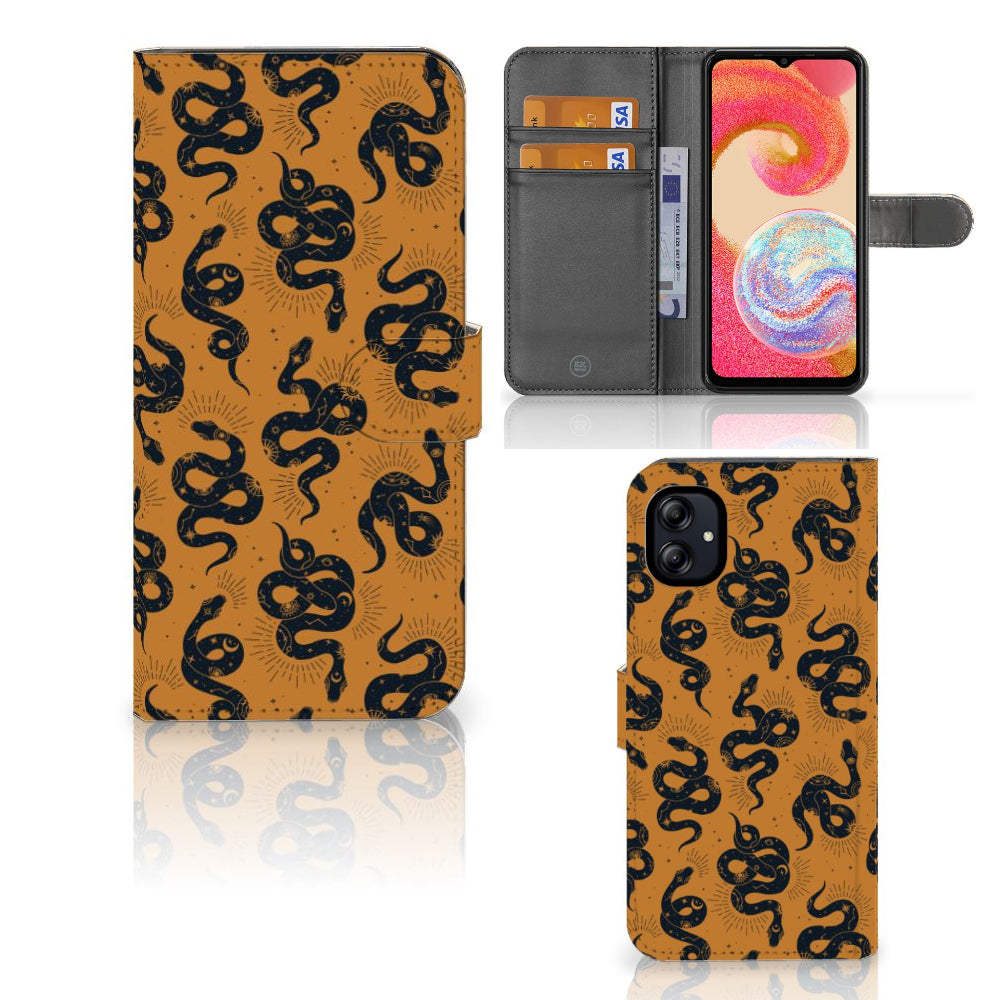Telefoonhoesje met Pasjes voor Samsung Galaxy A04e Snakes