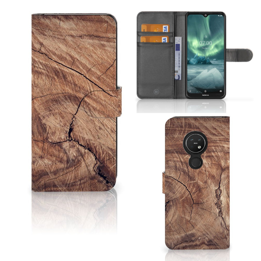 Nokia 7.2 | Nokia 6.2 Book Style Case Tree Trunk