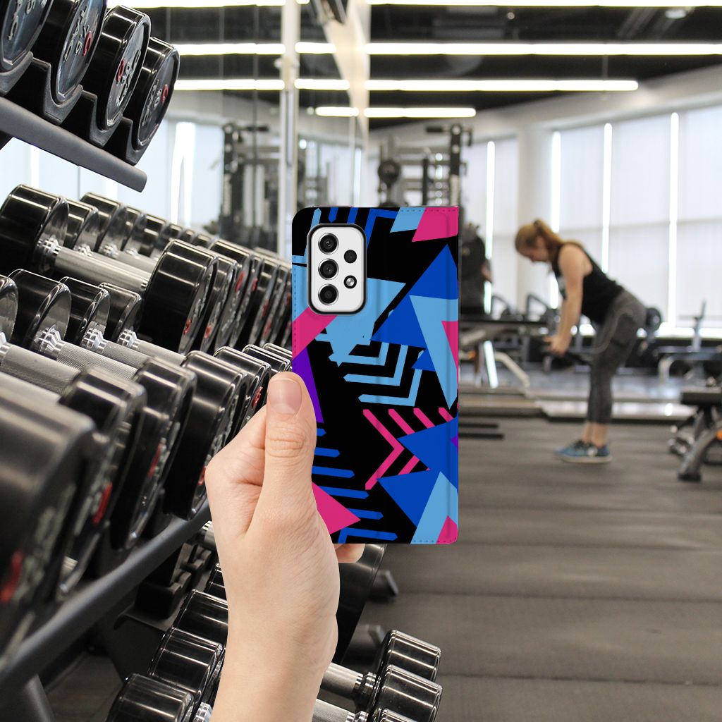 Samsung Galaxy A73 Stand Case Funky Triangle - B2C Telecom