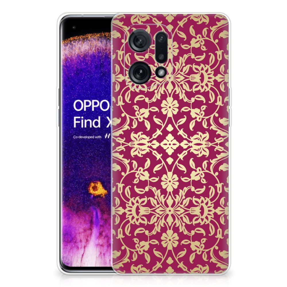 Siliconen Hoesje OPPO Find X5 Barok Pink B2C Telecom