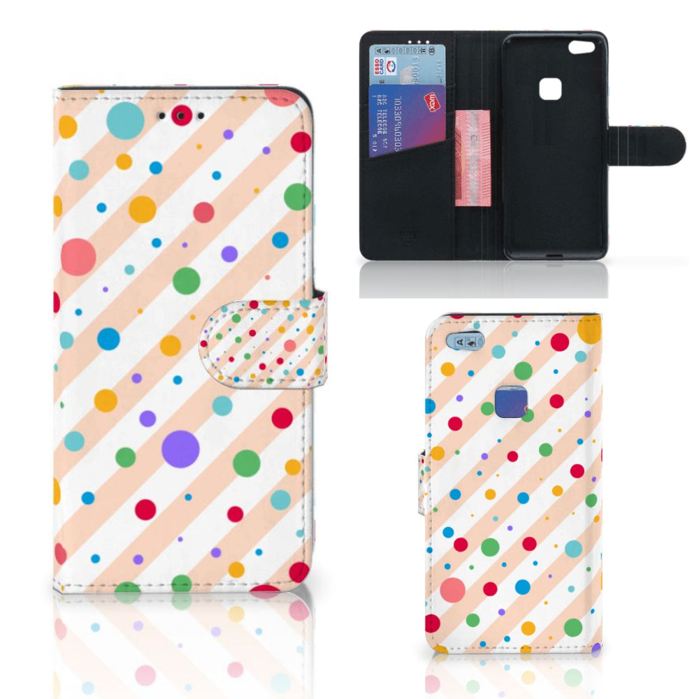 Huawei P10 Lite Telefoon Hoesje Dots