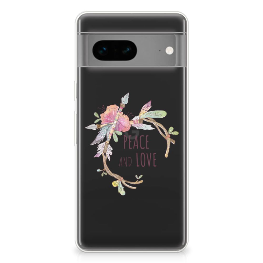 Google Pixel 7 Telefoonhoesje met Naam Boho Text B2C Telecom