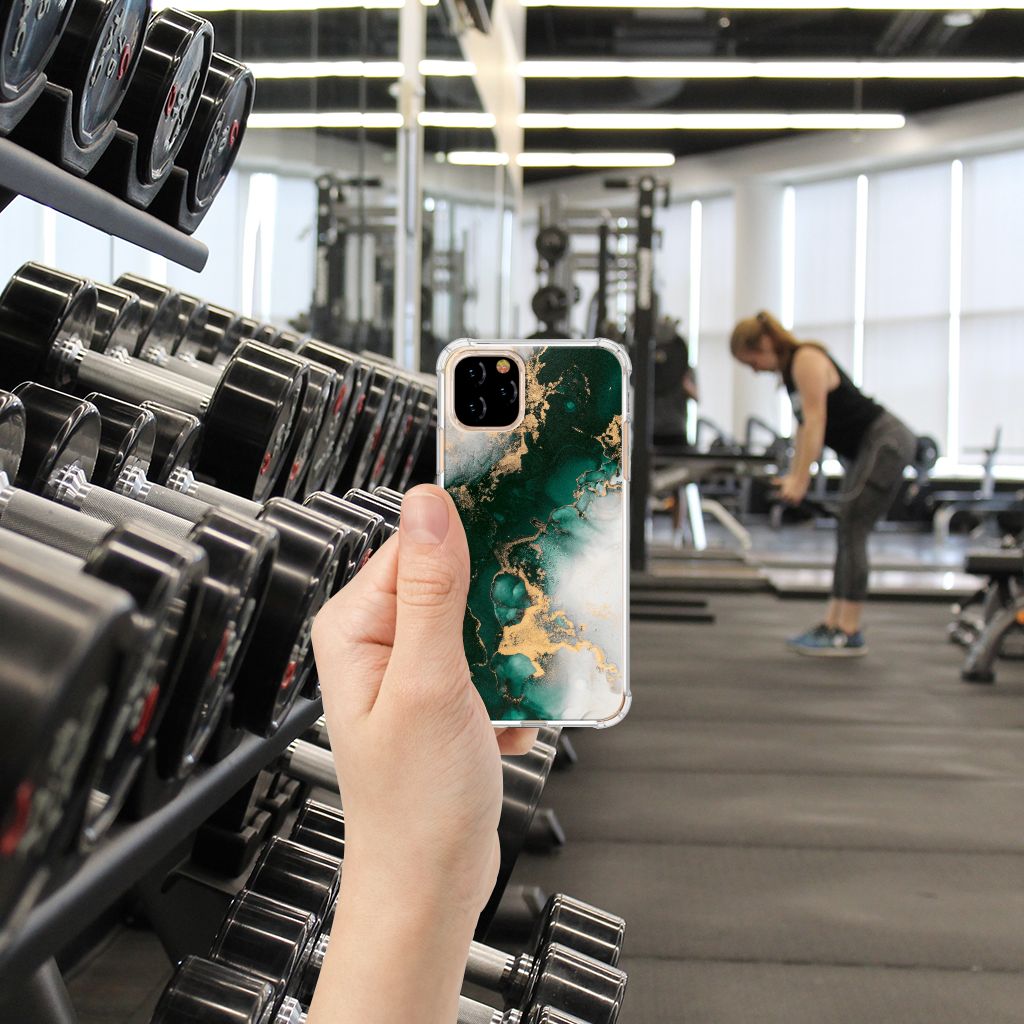 Anti-Shock Hoesje voor Apple iPhone 11 Pro Marmer Groen B2C Telecom