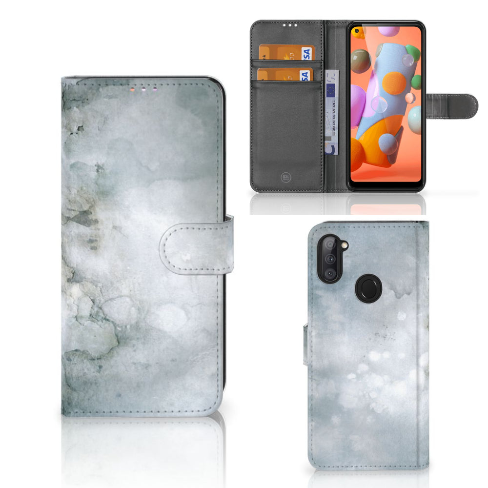 Hoesje Samsung Galaxy M11 | A11 Painting Grey