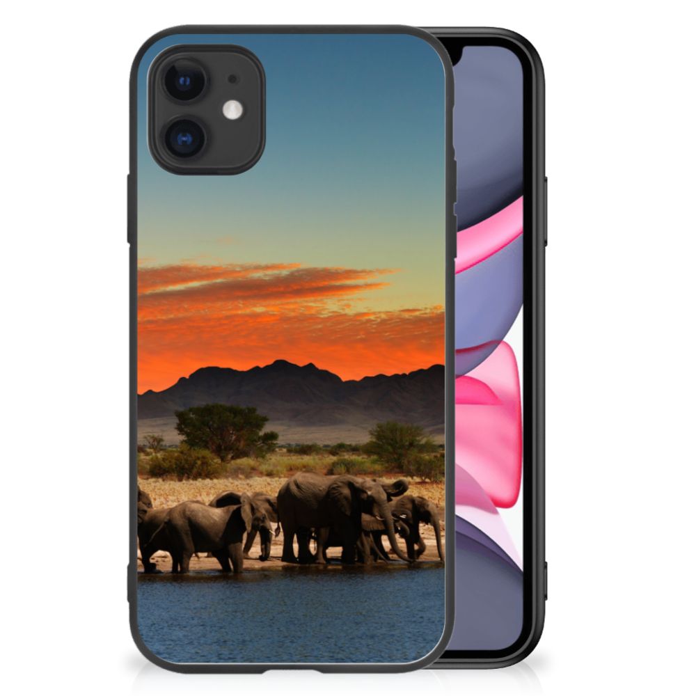 iPhone 11 Dierenprint Telefoonhoesje Olifanten
