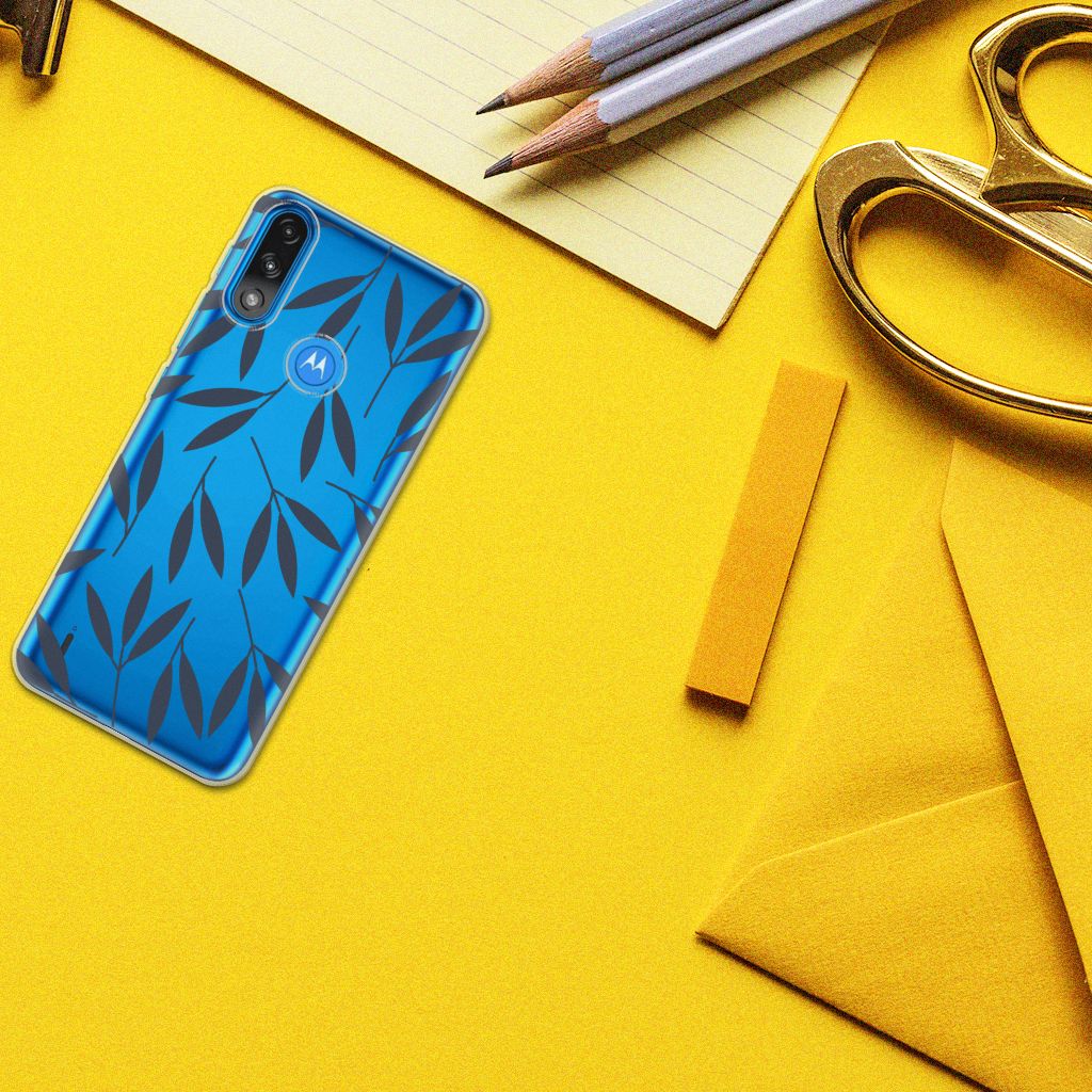 Motorola Moto E7/E7i Power TPU Case Leaves Blue B2C Telecom