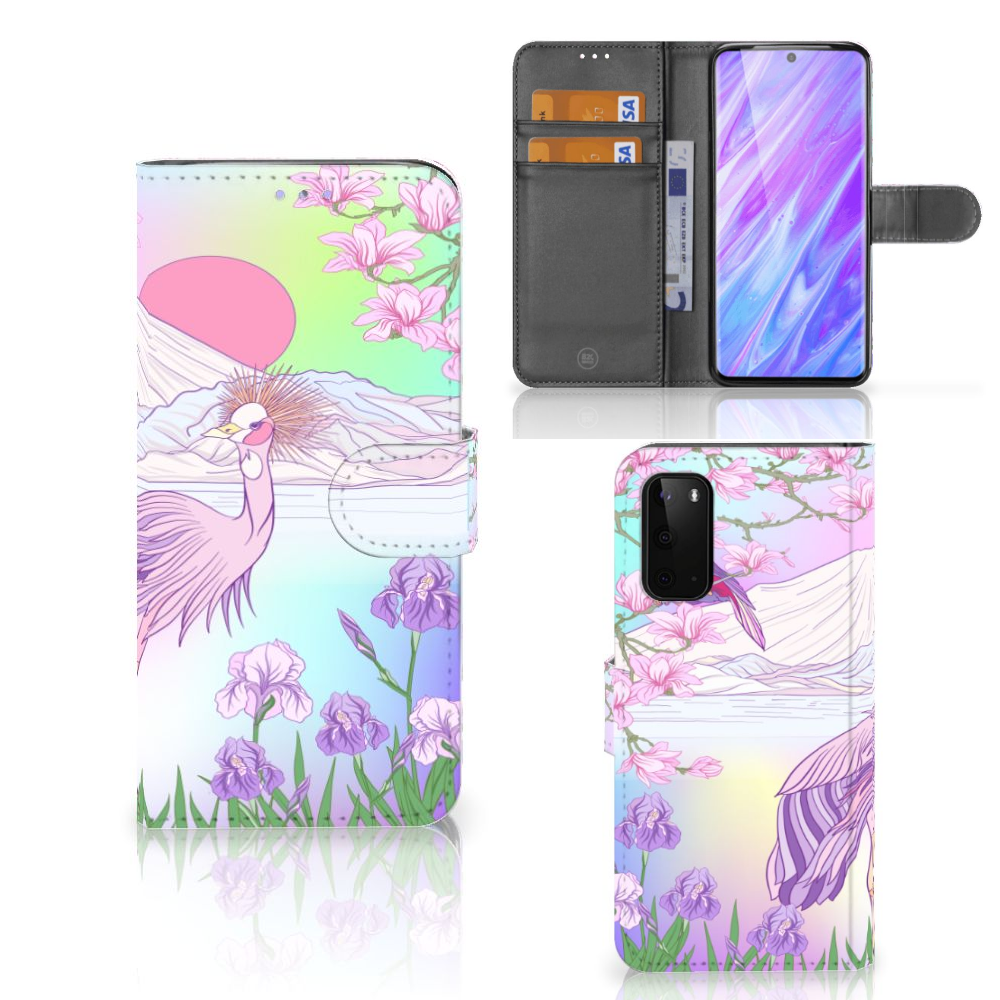 Samsung Galaxy S20 Telefoonhoesje met Pasjes Bird
