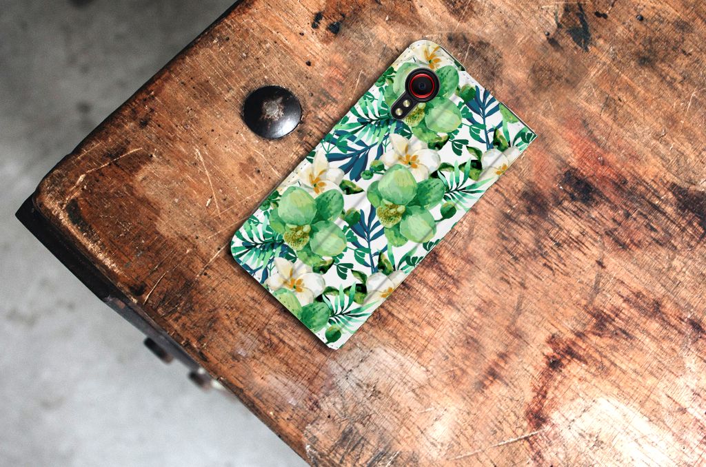 Samsung Galaxy Xcover 5 Smart Cover Orchidee Groen - B2C Telecom