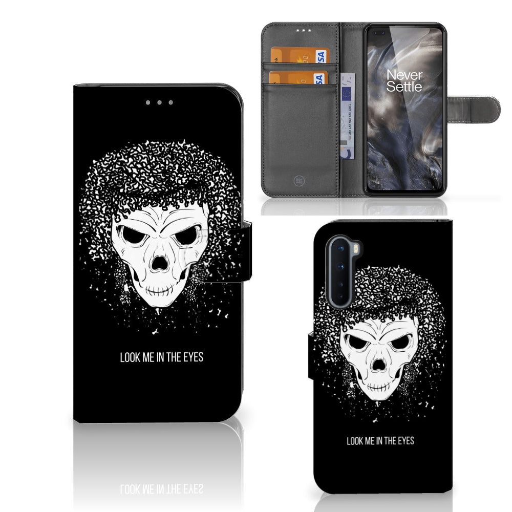 Telefoonhoesje met Naam OnePlus Nord Skull Hair