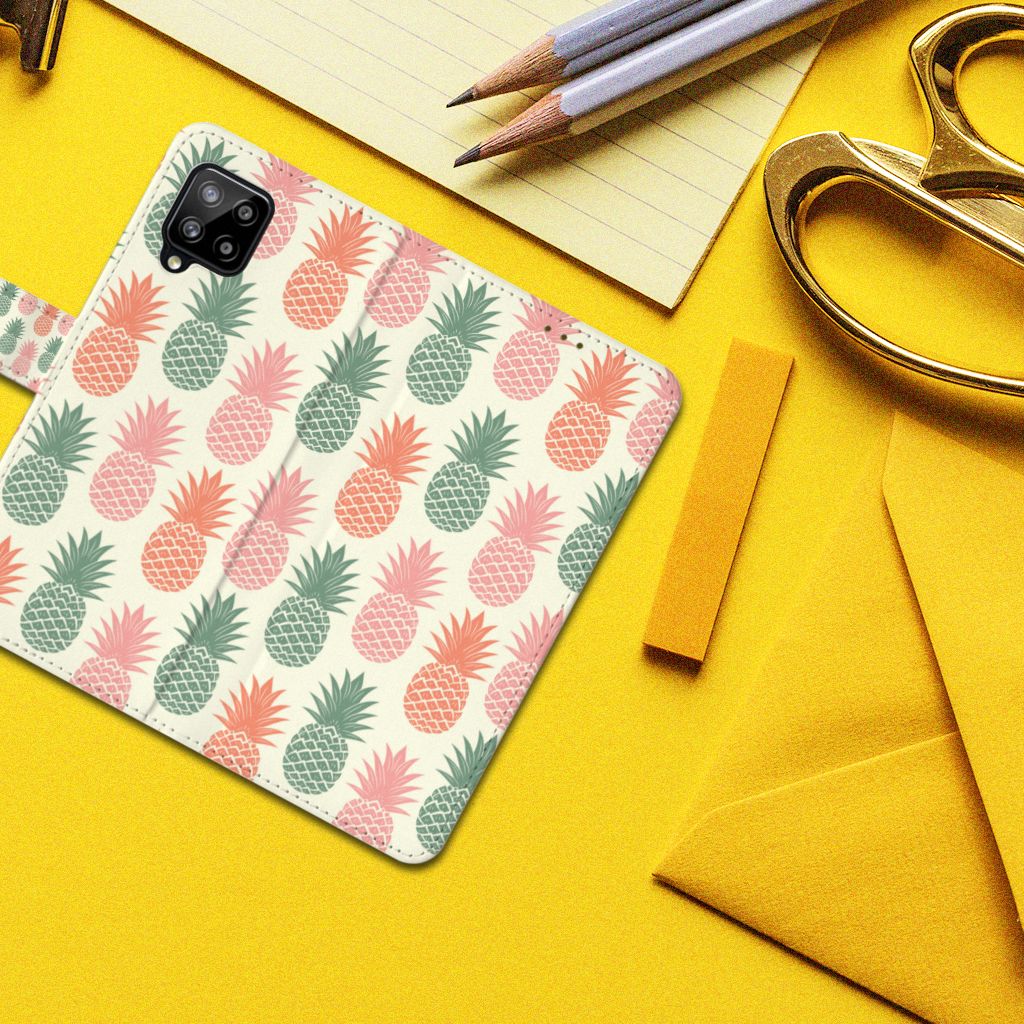 Samsung Galaxy A42 5G Book Cover Ananas