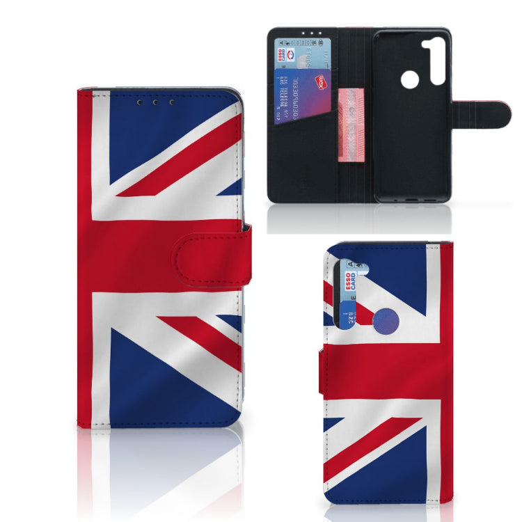 Motorola G8 Power Bookstyle Case Groot-Brittannië