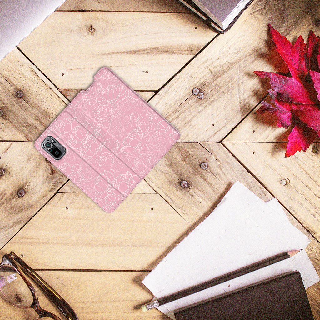 Xiaomi Redmi Note 10/10T 5G | Poco M3 Pro Smart Cover White Flowers - B2C Telecom