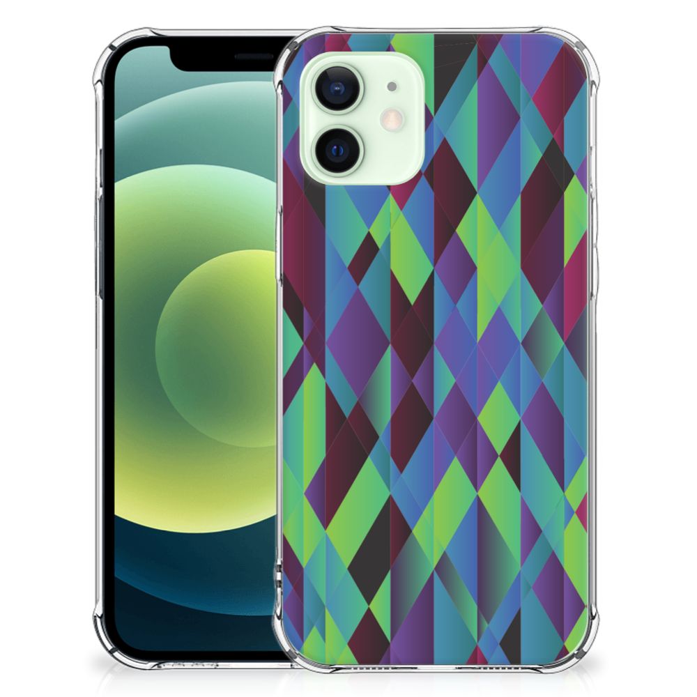 iPhone 12 Mini Shockproof Case Abstract Green Blue B2C Telecom