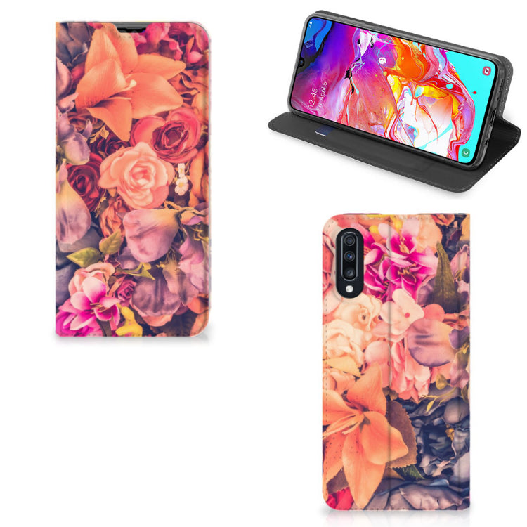 Samsung Galaxy A70 Smart Cover Bosje Bloemen