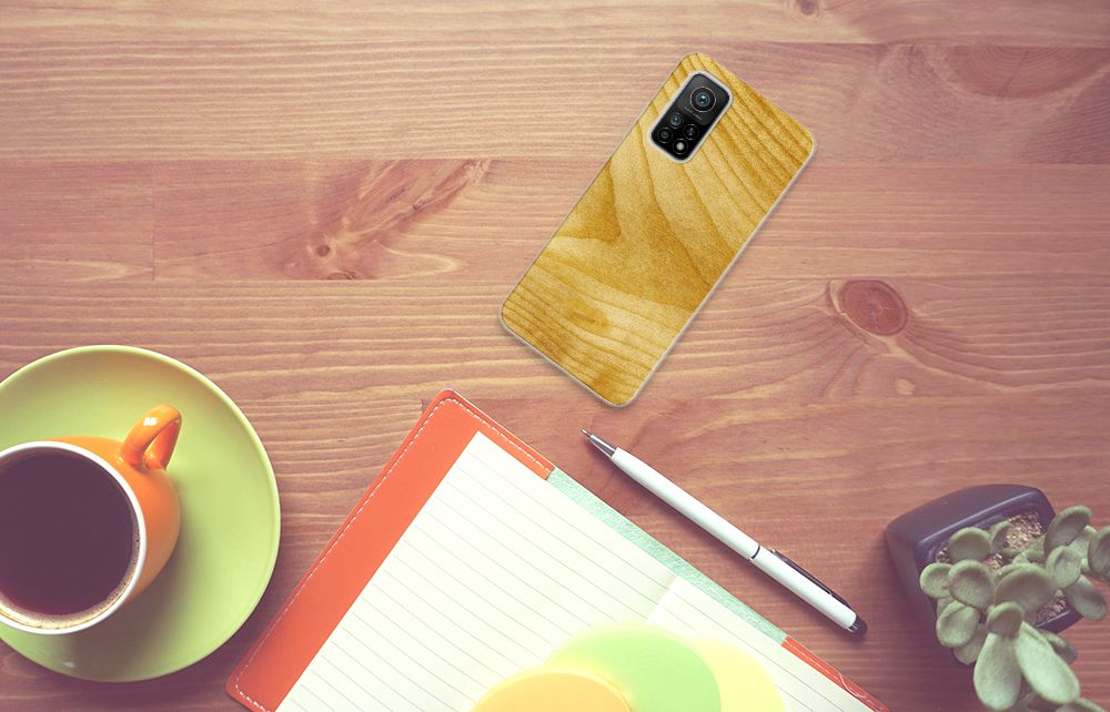 Xiaomi Mi 10T | 10T Pro Bumper Hoesje Licht Hout B2C Telecom