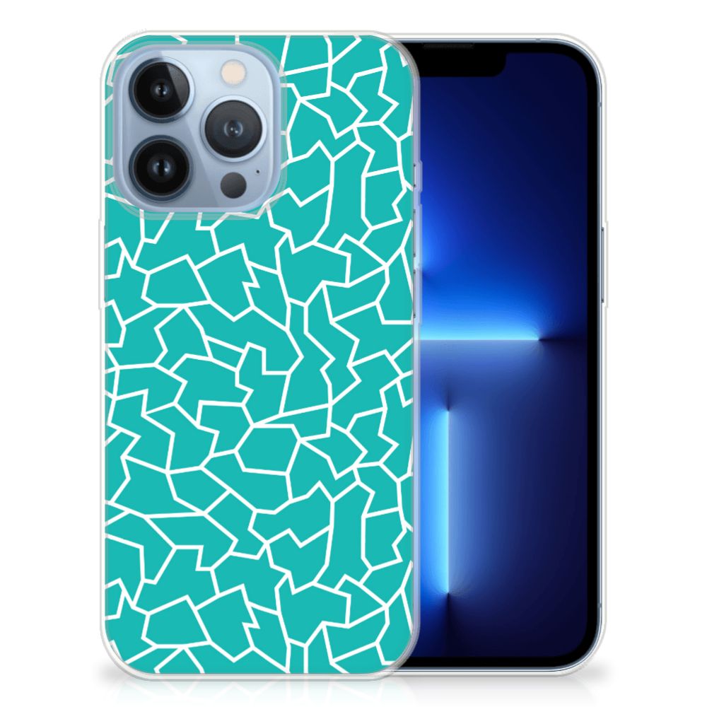 Apple iPhone 13 Pro Hoesje maken Cracks Blue B2C Telecom