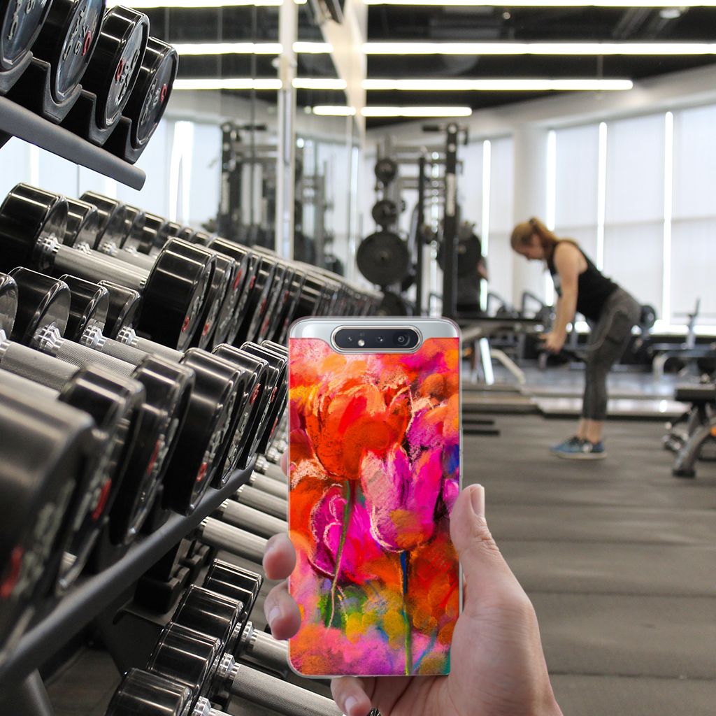 Hoesje maken Samsung Galaxy A80 Tulips