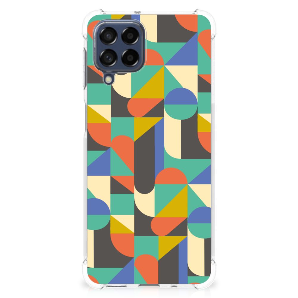 Samsung Galaxy M53 Doorzichtige Silicone Hoesje Funky Retro B2C Telecom