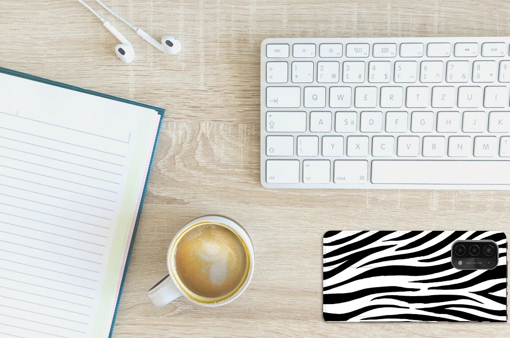 OPPO A54 5G | A74 5G | A93 5G Hoesje maken Zebra - B2C Telecom