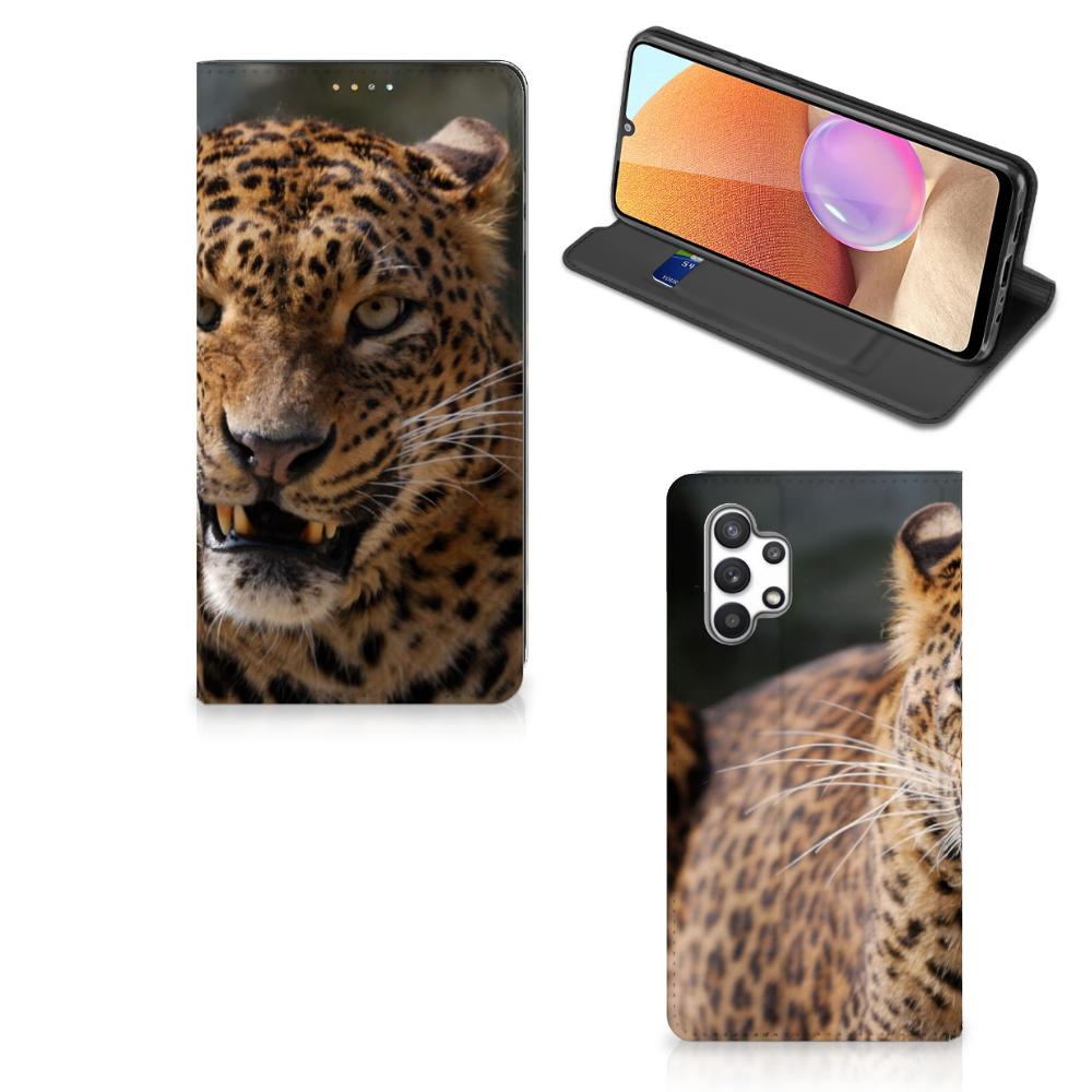 Samsung Galaxy A32 4G | A32 5G Enterprise Editie Hoesje maken Luipaard - B2C Telecom