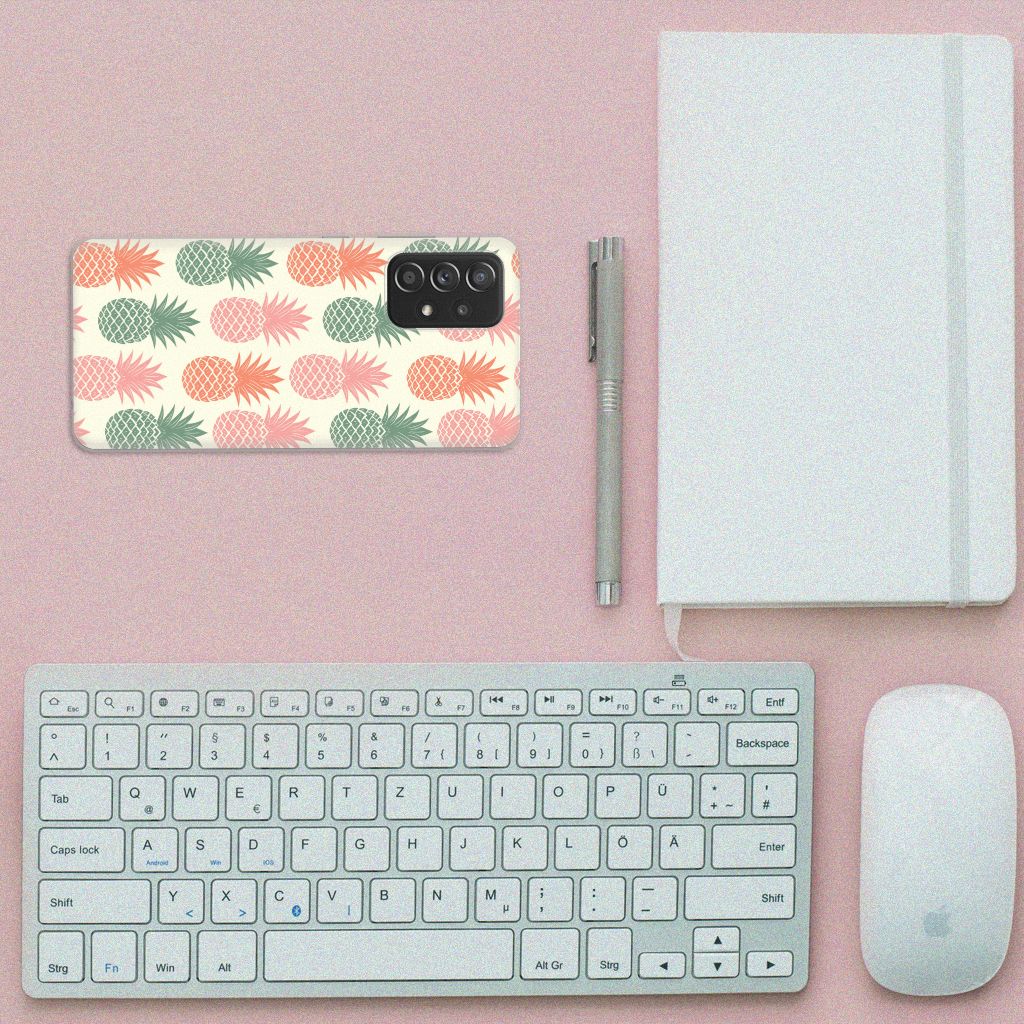 Samsung Galaxy A52 (5G/4G) Siliconen Case Ananas B2C Telecom