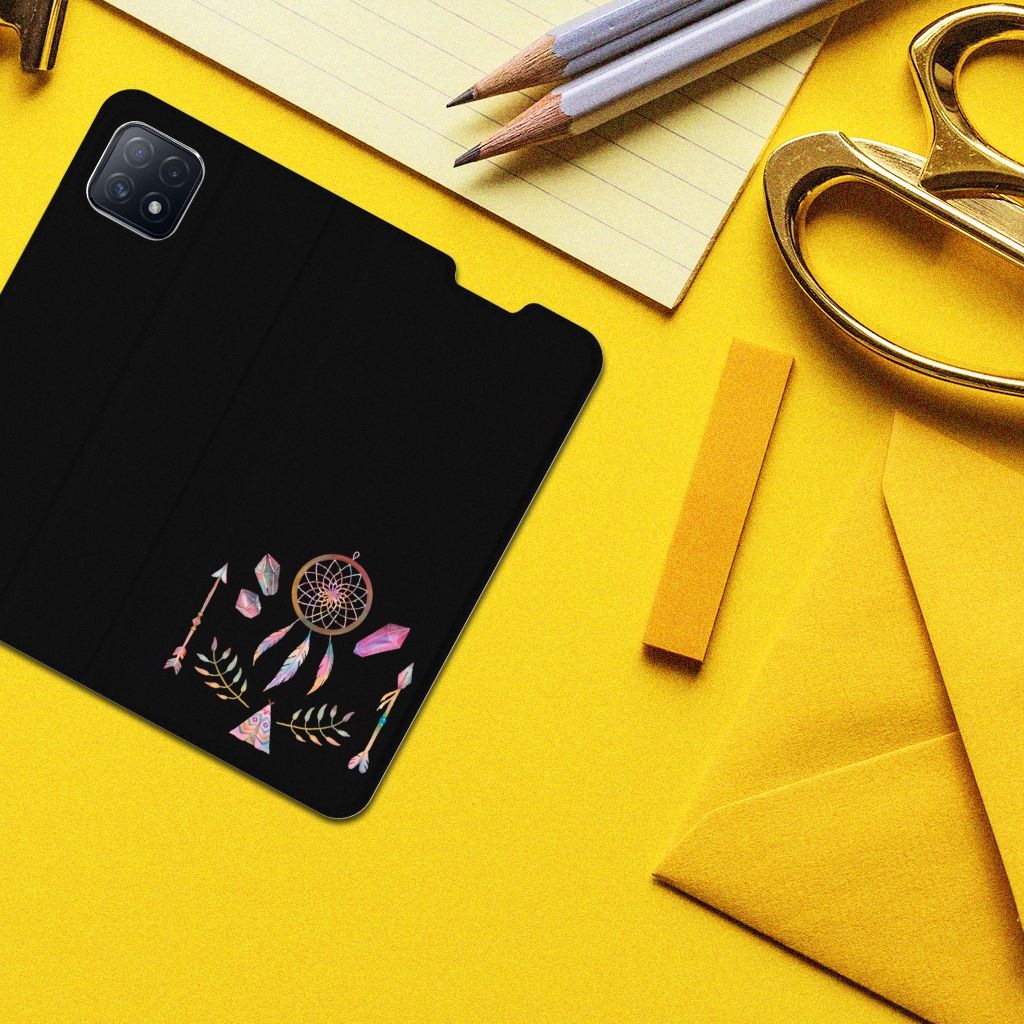 OPPO A73 5G Magnet Case Boho Dreamcatcher - B2C Telecom